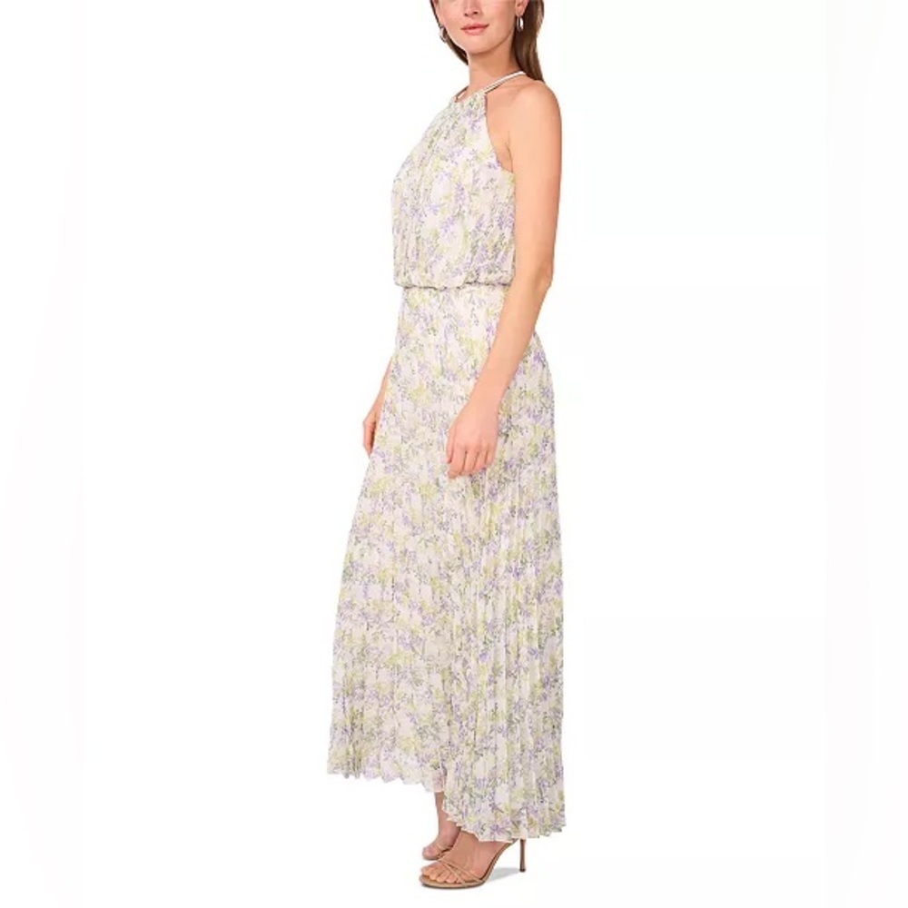 MSK
Women's Bloused-Waist Pleated Floral-Print Dress - Picture 2 of 8